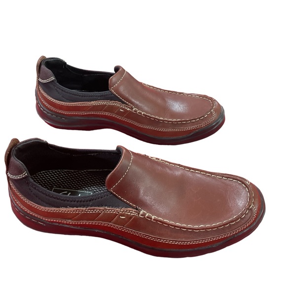 SOLD NWOB Clarks Leather Axl Moc Toe Slip-On Loafer Size 10m - Picture 11 of 12